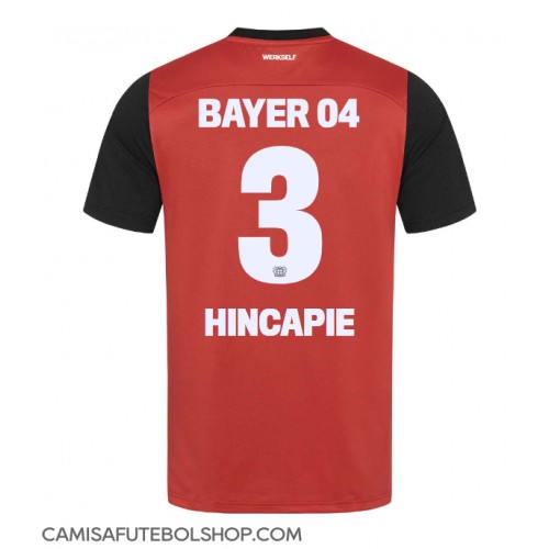 Camisa de time de futebol Bayer Leverkusen Piero Hincapie #3 Replicas 1º Equipamento 2024-25 Manga Curta